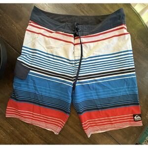 QuickSilver Men's Board Shorts Blue Black Size 34